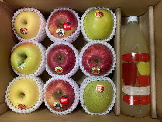 【同梱】🍎りんごジュース1本と🍎ジューシーりんご３キロのセット